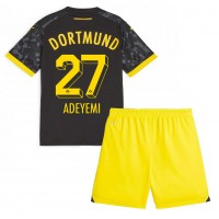 Borussia Dortmund Karim Adeyemi #27 Vonkajší Detský futbalový dres 2023-24 Krátky Rukáv (+ trenírky)